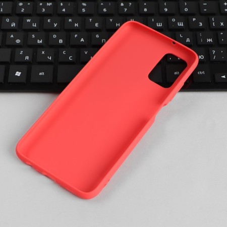 Pero cover for Samsung A03S, silicone, red-2