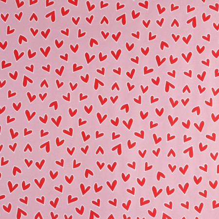 Paper packaging white “red hearts”, 50 x 70 cm-1