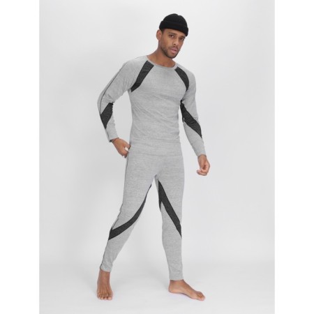 Thermal underwear is male, size 52-54, the color is light gray-7