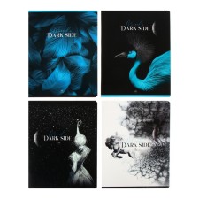 Notebook of 48 sheets in the Dark Miracle cage, covered cardboard, selective varnish, offset block, mix