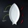 Porcelain dish Magistro "fish", 29 × 14.5 × 2 cm, white color