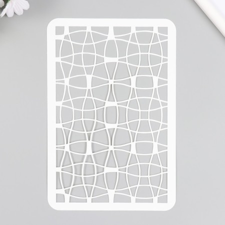 Plastic stencil "Geometry" 16x24 cm