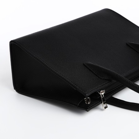 Female bag Textura, tout, average size, black color-4