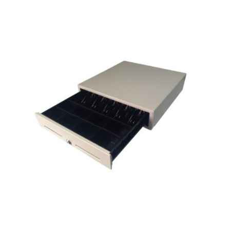 Fort 5k cash box, three -position castle, white color
