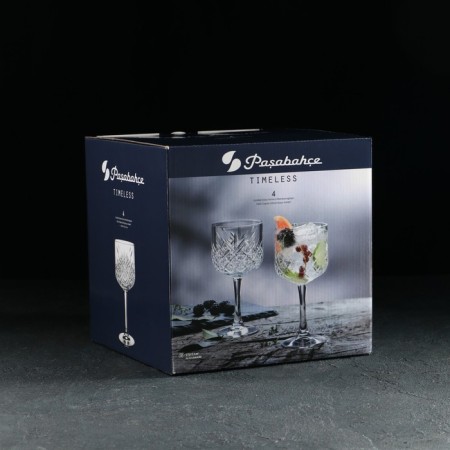 A set of glass glasses for the wine Tameless, 500 ml, 4 pcs-3
