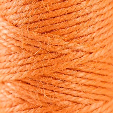Yarn 100% juts "orange" 50 meters 4x4x10 cm-2