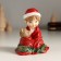 Polystone souvenir "Baby in a red blanket with a teddy bear" 7.5x6x8.5 cm