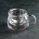 Glass mug for brewing with glass sieve "Laurent", 300 ml, 13 × 9 × 8.5 cm