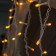 Garland "fringe" 3 × 0.6 m, IP44, UMS, white thread, 160 LED, yellow glow, white flicker, 220 V