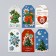Schildik decorative in the set of "Happy New Year", 5 x 9 cm, New Year