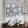 Window sticker "Magic Snowflakes", reusable, 50 x 70 cm, New Year