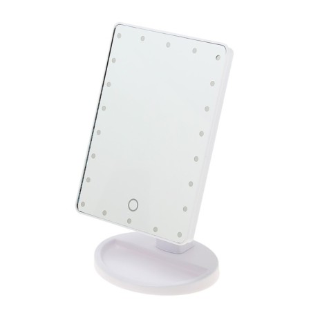 Luazon KZ-06 mirror, backlight, 26.5 x 16 x 12 cm, 22 diodes, sensory button, white-3