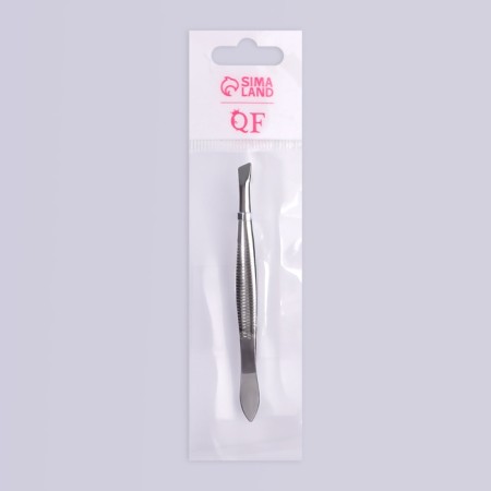 Pinzet begged, wide, 8.5 cm, silver color-7