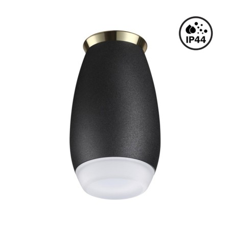 Gent lamp, 1x9W GU10, IP44, black color