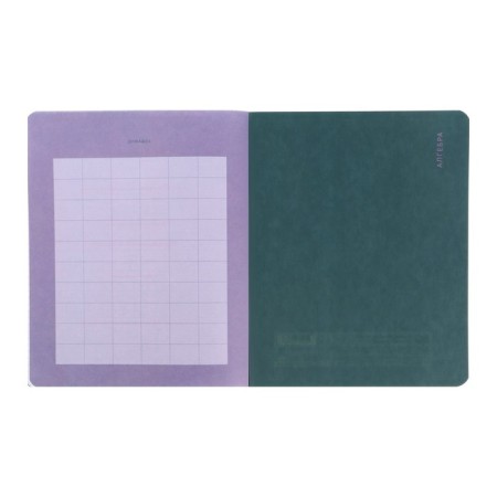 Subject notebook monocolor.element, 48 sheets in the algebra cage, covered cardboard, lamination of software touch, selective varnish, offset block 70 g/m2-5