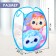 Basket for storage of toys "Babies-Killes", 57 x 34 x 34 cm, blue