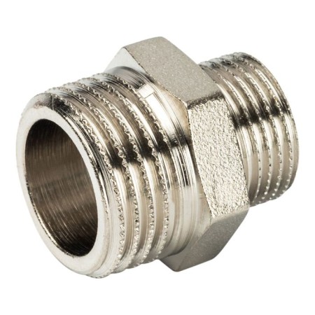 Nippel transition stout SFT-0004-001238, 1/2 "x3/8", external carving, nickelized brass-2