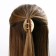 Hair crab, hair clips, beige color, 5 x 5 x 3.5 cm