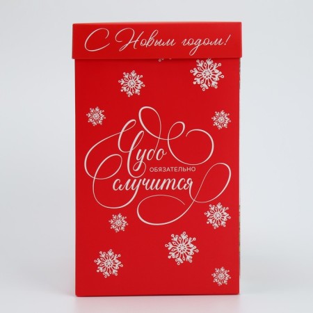 Folding box with 3D effect “Miracle will happen”, 18 x 14 x 23 cm, New Year-2
