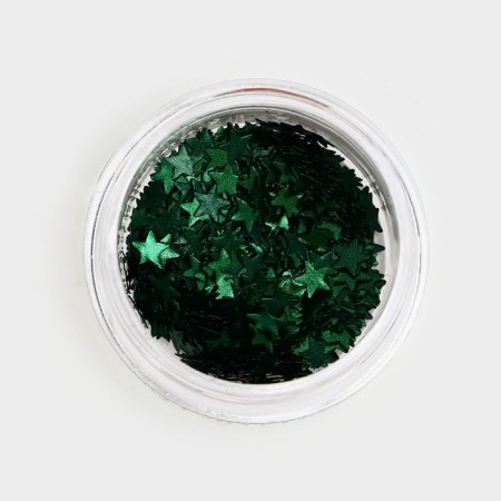 Glitter Figure stars green 0.5 g-2
