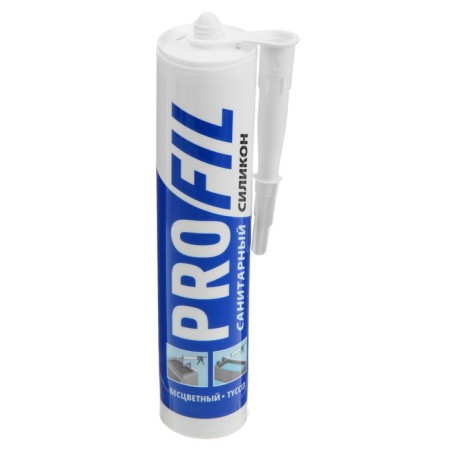 Silicone sealant Soudal Profil, sanitary, colorless, 270 ml