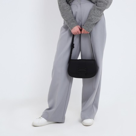 Women's bag on the shoulder, black color 25*16*6 cm-6