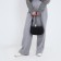 Women's bag on the shoulder, black color 25*16*6 cm