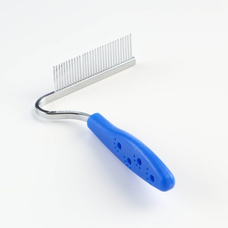 Comb "paws" curved, 10.5 x 15 cm, blue-1