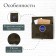 Mail box without a lock (with a loop), horizontal "mini", bronze