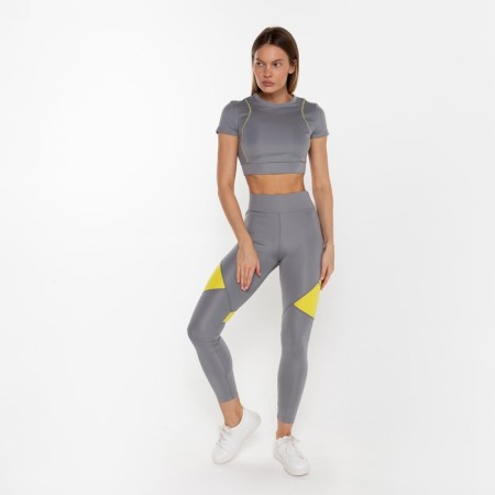 Female legins, gray color, size 46
