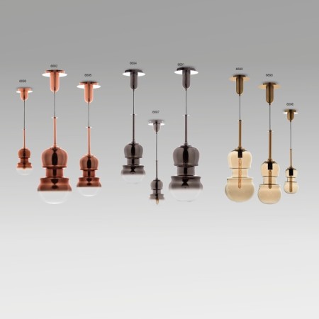 Lumber of the suspended Mantra Sonata, E27, 1x20W, 750 mm, Copper color-5