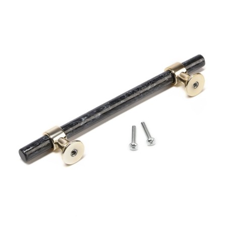 Cappio pk106 bracket handle, m/o 128 mm, d = 12 mm, plastic, graphite/gold color-4