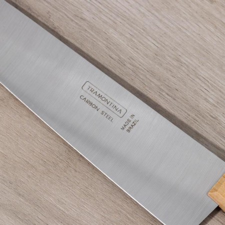 Kitchen Carbon Knock, blade 25 cm, with a wooden handle-2