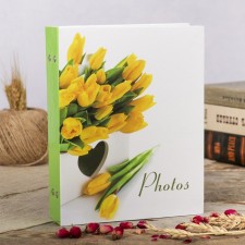 Фотоальбом на 200 фото 10х15 см "Цветочная коллекция-1" МИКС