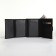 Male purse on the button, department for auto documents, black color