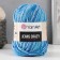 Yarn "Jeans Crazy" 55% cotton, 45% acrylic 160m/50g (8212 Blue-gray)