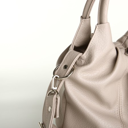 Women's bag with lightning, beige color-3