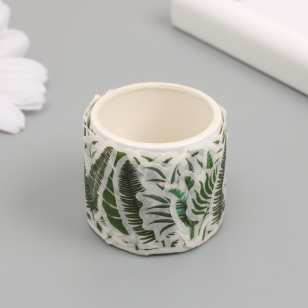 Stick Paper "Tropical sheets" d = 3 cm 100 pcs in a roll 3.5x3.5 cm-2