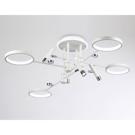 LED ceiling LED with Ambrella Light, Linetech, FL51648, LED, 98 W, 7350LUM, 3000-6400K, Chrome Color, Chrome-3
