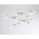 LED ceiling LED with Ambrella Light, Linetech, FL51648, LED, 98 W, 7350LUM, 3000-6400K, Chrome Color, Chrome