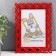 Photo frame plastic L-7 10x15 cm red (plastic screen)