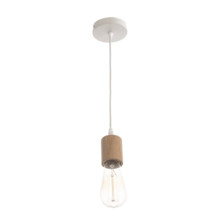 Suspension lamp "Claud" cylinder 1x40W E27 white 5x6.5x95cm