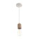 Suspension lamp "Claud" cylinder 1x40W E27 white 5x6.5x95cm