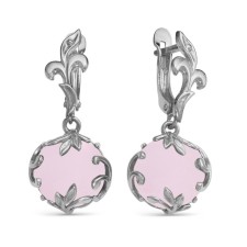 Earrings Circle in the leaves 