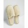 Slippers women closed nose, size 36-38, beige color
