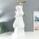 Souvenir Polystone stand "White bear with a teddy bear on the shoulders" 76x32x32 cm