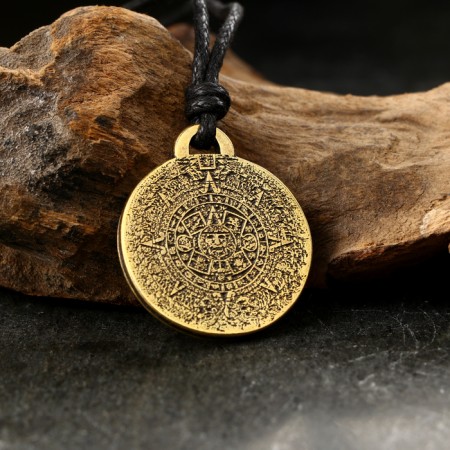 Amulet-traders "Calendar Aztecov No. 12, metallic-2