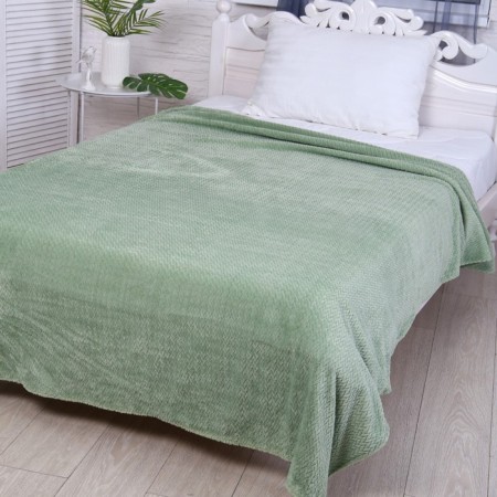 Placed Kolette, 150x200cm, Green, Velsoft 270g/m, polyester