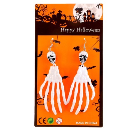 Carnival earrings "Skeleton", Mix colors-5