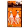 Carnival earrings "Skeleton", Mix colors